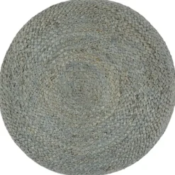 vidaXL Sittpuffar>Handgjord sittpuff oliv 45x30 cm jute