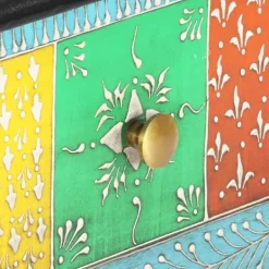 vidaXL Sideboards>Handmålad skänk 80x35x75 cm massivt mangoträ