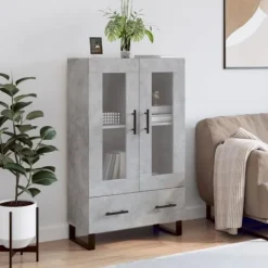 vidaXL Skåp>Högskåp betong 69,5x31x115 cm konstruerat trä