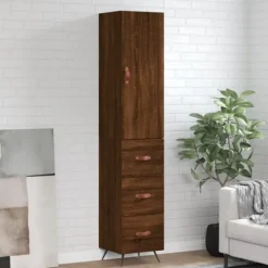 vidaXL Skåp>Högskåp ek 34,5x34x180 cm konstruerat trä