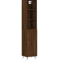 vidaXL Skåp>Högskåp ek 34,5x34x180 cm konstruerat trä