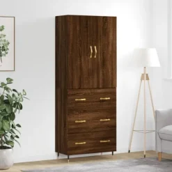 vidaXL Skåp>Högskåp ek 69,5x34x180 cm konstruerat trä