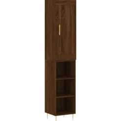 vidaXL Skåp>Högskåp ek 34,5x34x180 cm konstruerat trä