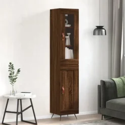 vidaXL Skåp>Högskåp ek 34,5x34x180 cm konstruerat trä