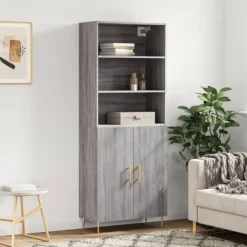 vidaXL Skåp>Högskåp Sonoma 69,5x34x180 cm konstruerat trä