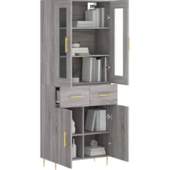 vidaXL Skåp>Högskåp Sonoma 69,5x34x180 cm konstruerat trä