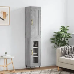 vidaXL Skåp>Högskåp sonoma 34,5x34x180 cm konstruerat trä