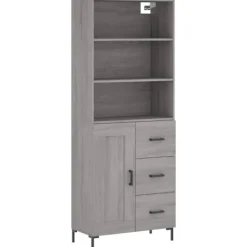 vidaXL Skåp>Högskåp Sonoma 69,5x34x180 cm konstruerat trä