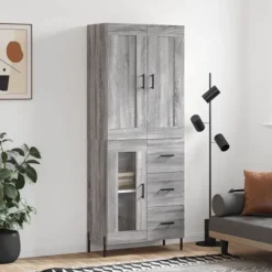 vidaXL Skåp>Högskåp Sonoma 69,5x34x180 cm konstruerat trä