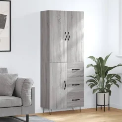 vidaXL Skåp>Högskåp Sonoma 69,5x34x180 cm konstruerat trä