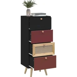 vidaXL Byråer>Högskåp med lådor 40x30x95 cm konstruerat trä