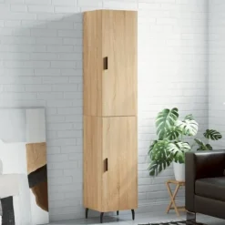 vidaXL Skåp>Högskåp sonoma-ek34,5x34x180 cm konstruerat trä