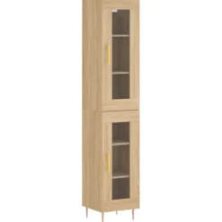 vidaXL Skåp>Högskåp sonoma-ek34,5x34x180 cm konstruerat trä