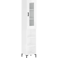 vidaXL Skåp>Högskåp högglans 34,5x34x180 cm konstruerat trä