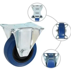 vidaXL Balkongmöbler>Hjul 16 st 75 mm