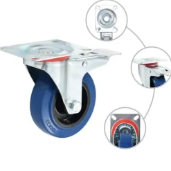 vidaXL Balkongmöbler>Hjul 16 st 100 mm