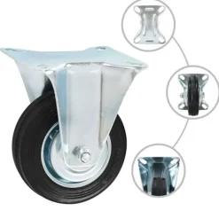 vidaXL Balkongmöbler>Hjul 4 st 100 mm