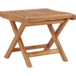 vidaXL Pallar>Hopfällbar fotpall 46,5x49x41,5 cm massiv teak