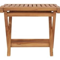 vidaXL Pallar>Hopfällbar fotpall 46,5x49x41,5 cm massiv teak