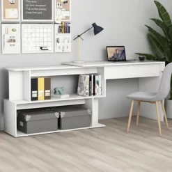 vidaXL Kontorsmöbler>Hörnskrivbord 200x50x76 cm konstruerat trä