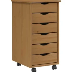 vidaXL Kontorsmöbler>Hurts med hjul MOSS honungs massiv furu