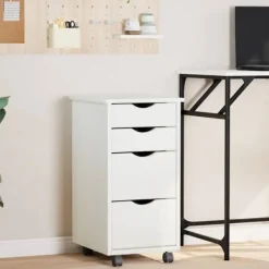 vidaXL Kontorsmöbler>Hurts med hjul MOSS massiv furu