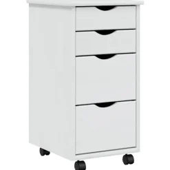 vidaXL Kontorsmöbler>Hurts med hjul MOSS massiv furu