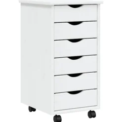 vidaXL Kontorsmöbler>Hurts med hjul MOSS massiv furu