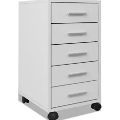 vidaXL Kontorsmöbler>Hurts med svänghjul och 5 lådor