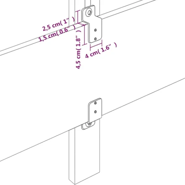 vidaXL Sängar>Huvudgavlar 2 st 90x5x78/88 cm tyg Grå