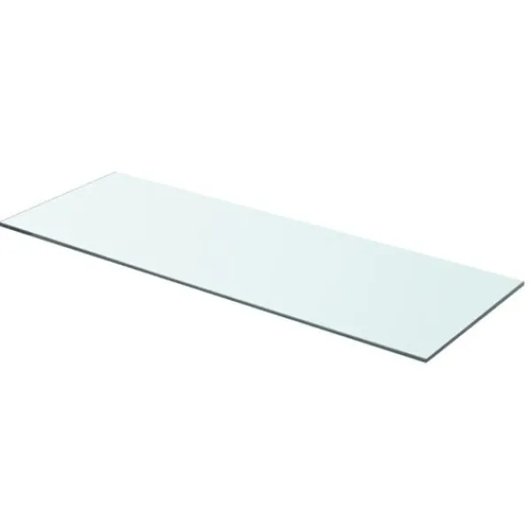vidaXL Hyllor>Hyllplan glas genomskinlig 70x25 cm