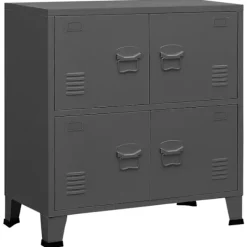 vidaXL Skåp>Industriellt förvaringsskåp 75x40x80 cm stål