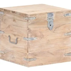 vidaXL Kistor & Koffertar>Kista 40x40x40 cm massivt akaciaträ