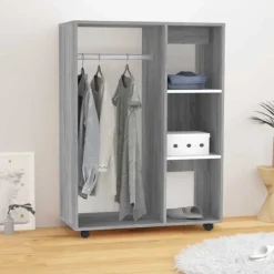 vidaXL Skåp>Klädhängare sonoma 80x40x110 cm konstruerat trä