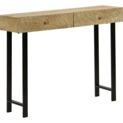 vidaXL Sideboards>Konsolbord massivt mangoträ 102x30x79 cm