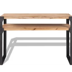 vidaXL Sideboards>Konsolbord massivt akaciaträ 120x40x85 cm