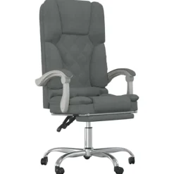 vidaXL Kontorsmöbler>Kontorsstol med massage mörk tyg