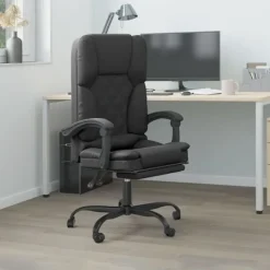 vidaXL Kontorsmöbler>Kontorsstol med massage konstläder