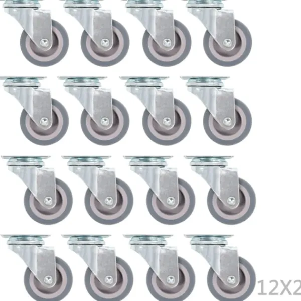 vidaXL Balkongmöbler>Länkhjul 72 st 50 mm