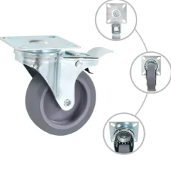 vidaXL Balkongmöbler>Länkhjul 12 st 75 mm