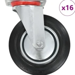 vidaXL Balkongmöbler>Länkhjul 16 st 200 mm