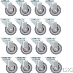 vidaXL Balkongmöbler>Länkhjul 144 st 50 mm