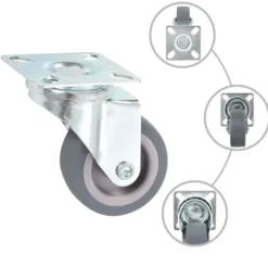 vidaXL Balkongmöbler>Länkhjul 144 st 50 mm