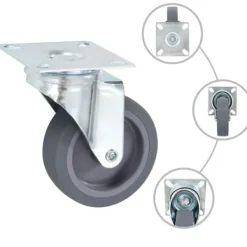 vidaXL Balkongmöbler>Länkhjul 12 st 75 mm