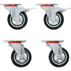 vidaXL Balkongmöbler>Länkhjul 4 st 75 mm