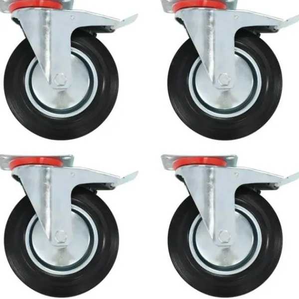 vidaXL Balkongmöbler>Länkhjul 24 st 200 mm