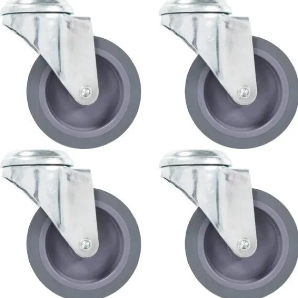 vidaXL Balkongmöbler>Länkhjul med bulthål 4 st 75 mm