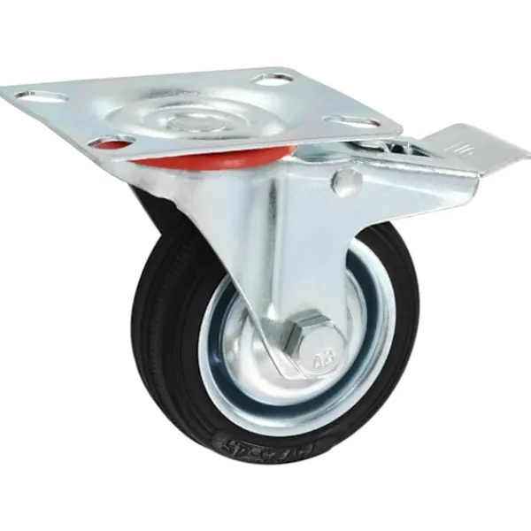 vidaXL Balkongmöbler>Länkhjul med dubbla bromsar 4 st 75 mm