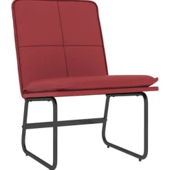 vidaXL Fåtöljer>Loungestol vin 54x75x76 cm konstläder