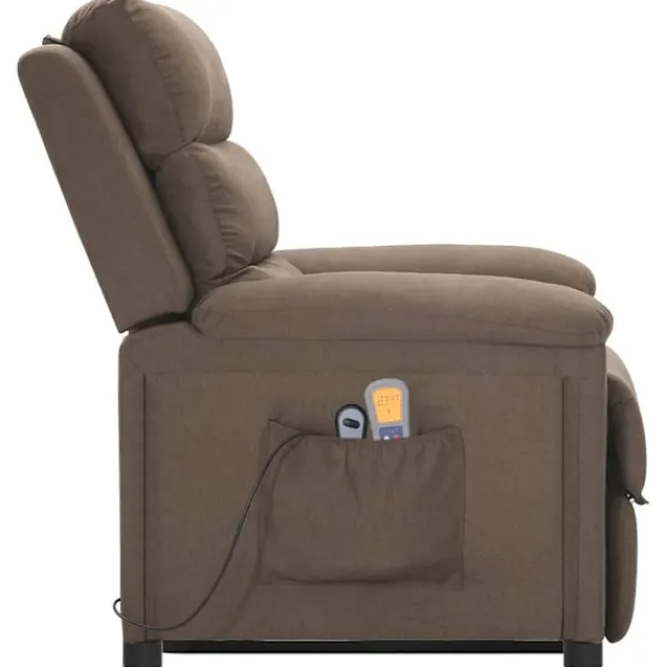 vidaXL Fåtöljer>massagefåtölj med uppresningshjälp tyg